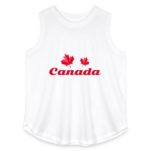 Canada with two maple leaves - Women's Curvy Relaxed Tank Top