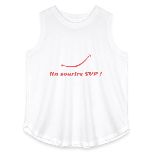 A smile, please! - Women's Curvy Relaxed Tank Top