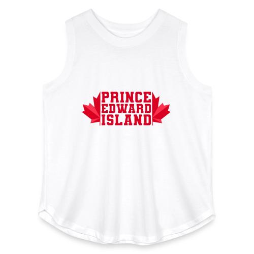 Prince Edward Island with maple leaf - Women's Curvy Relaxed Tank Top