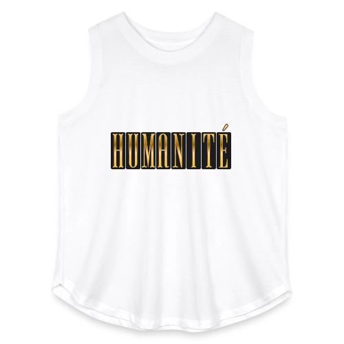Humanity in Golden Letters - Women's Curvy Relaxed Tank Top