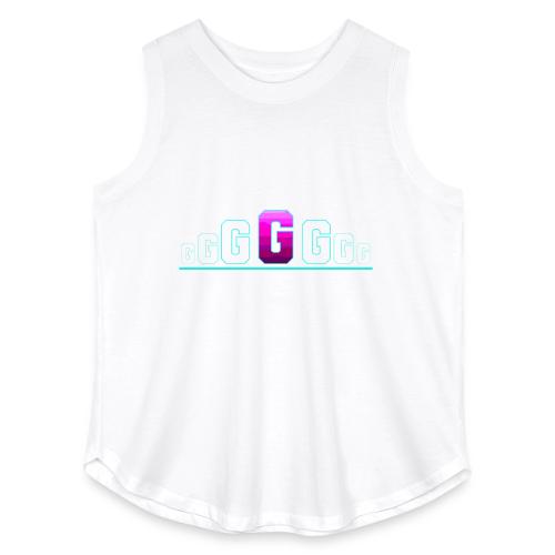Letter G – Capital Varsity Alphabet Monogram - Women's Curvy Relaxed Tank Top