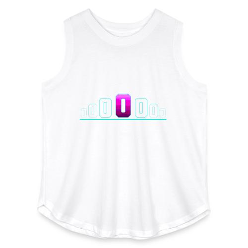Letter O – Capital Varsity Alphabet Monogram - Women's Curvy Relaxed Tank Top