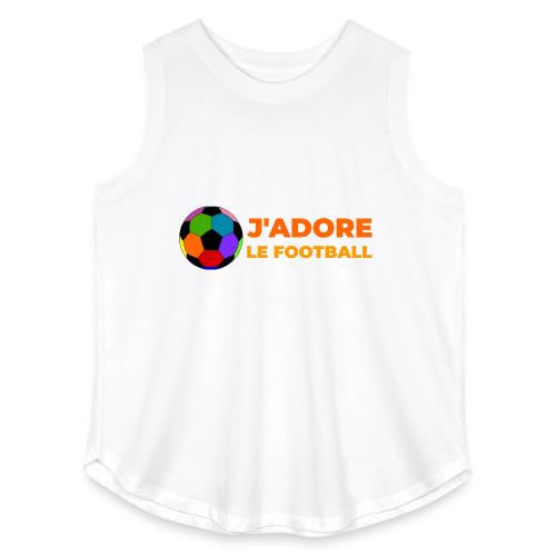 I love football - Women's Curvy Relaxed Tank Top