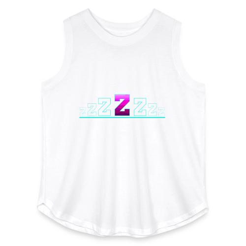 Letter Z – Capital Varsity Alphabet Monogram - Women's Curvy Relaxed Tank Top