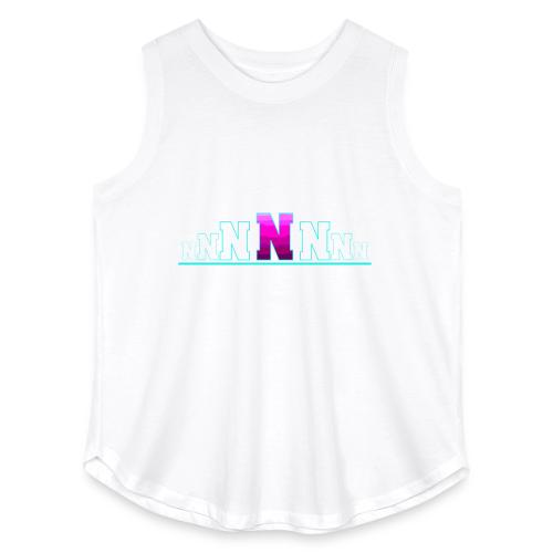 Letter N – Capital Varsity Alphabet Monogram - Women's Curvy Relaxed Tank Top