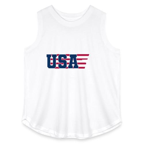 Star Stripe USA - Women's Curvy Relaxed Tank Top