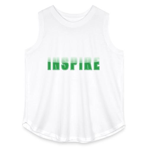 Inspire Word Art Design - Women's Curvy Relaxed Tank Top