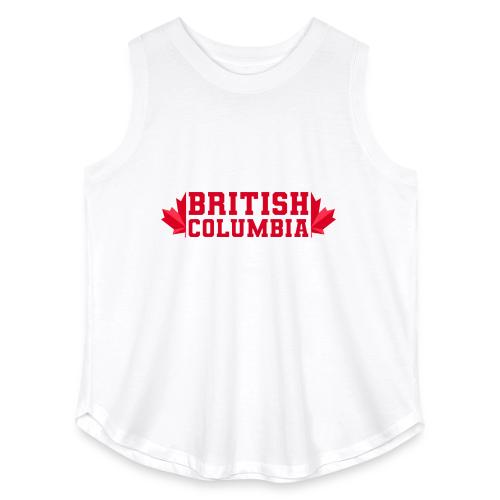 British Columbia with maple leaf - Women's Curvy Relaxed Tank Top