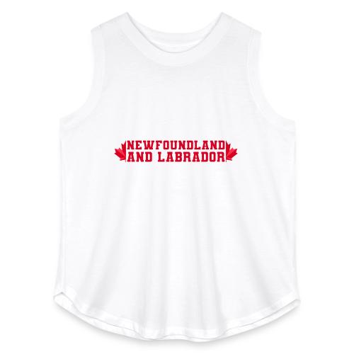 Newfoundland and Labrador with maple leaf - Women's Curvy Relaxed Tank Top