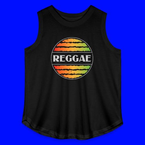 Reggae celebration vibrant rasta music design - Women's Curvy Relaxed Tank Top