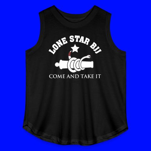 Lone Star BJJ - Come and Take It - White and Red - Women's Curvy Relaxed Tank Top
