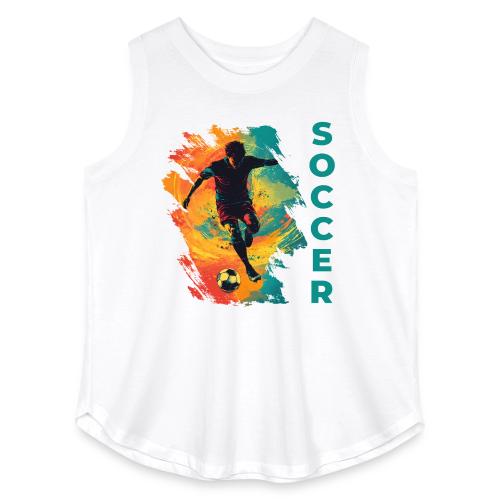 Soccer Hero Mode - Women's Curvy Relaxed Tank Top