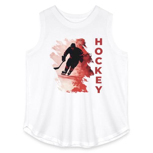Hockey Fire - Women's Curvy Relaxed Tank Top