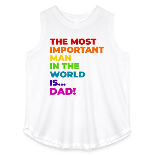 Dad: The Most Important Man in the World - Women's Curvy Relaxed Tank Top