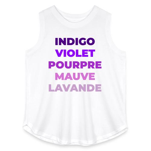Shades of purple - Women's Curvy Relaxed Tank Top