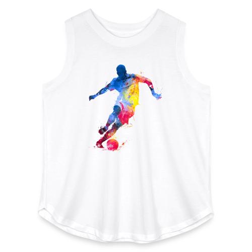 Soccer: Splash Kick - Women's Curvy Relaxed Tank Top