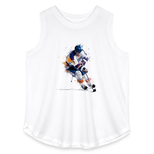 Hockey: Icy Streaks - Women's Curvy Relaxed Tank Top