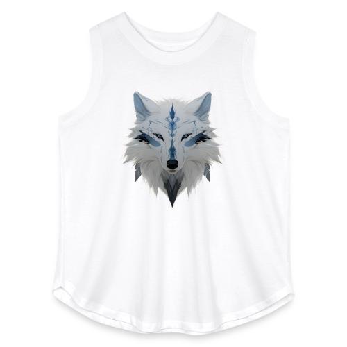 Ivory Grace Wolf - Women's Curvy Relaxed Tank Top