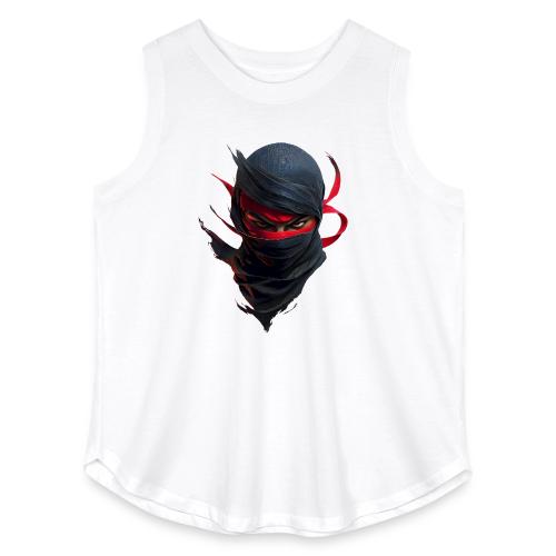Crimson Stare Ninja - Women's Curvy Relaxed Tank Top