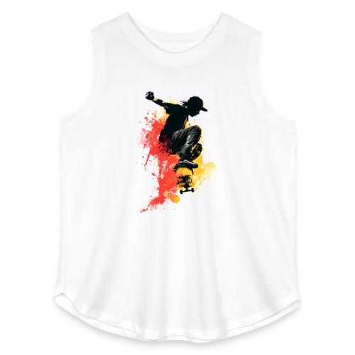 Skateboarding: Splash of Motion - Women's Curvy Relaxed Tank Top