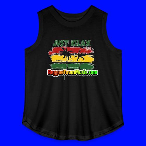 Just relax reggae rasta tropical sunset - Women's Curvy Relaxed Tank Top