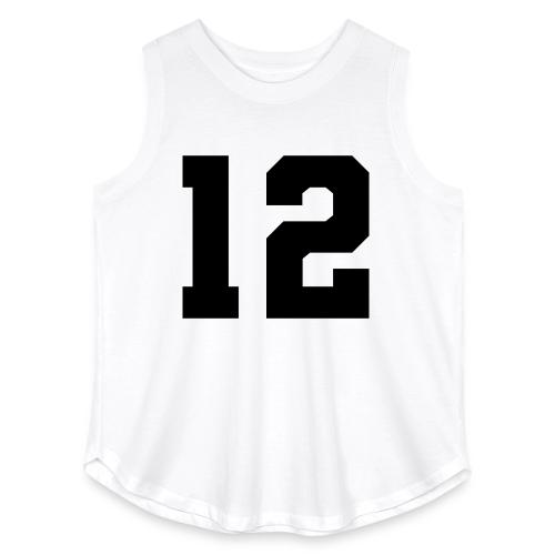 Varsity Number 12 Sports Design - Women's Curvy Relaxed Tank Top
