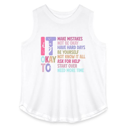Harmony Collection - It s Okay To Make Mistakes - Women's Curvy Relaxed Tank Top