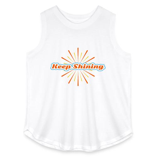 Keep Shining: Radiant Energy Design - Women's Curvy Relaxed Tank Top