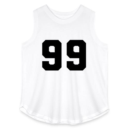 Varsity Number 99 Athletic Font - Women's Curvy Relaxed Tank Top
