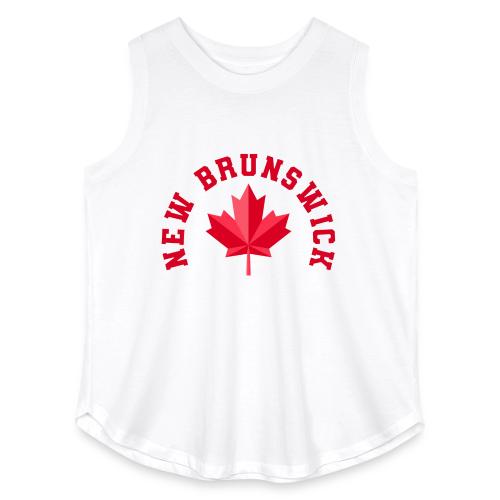 New Brunswick with maple leaf - Women's Curvy Relaxed Tank Top