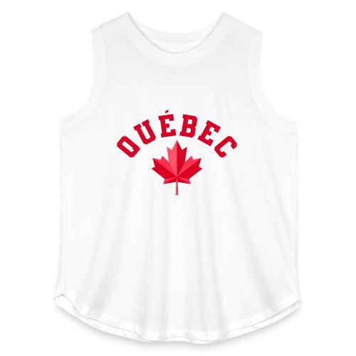 Quebec with maple leaf - Women's Curvy Relaxed Tank Top