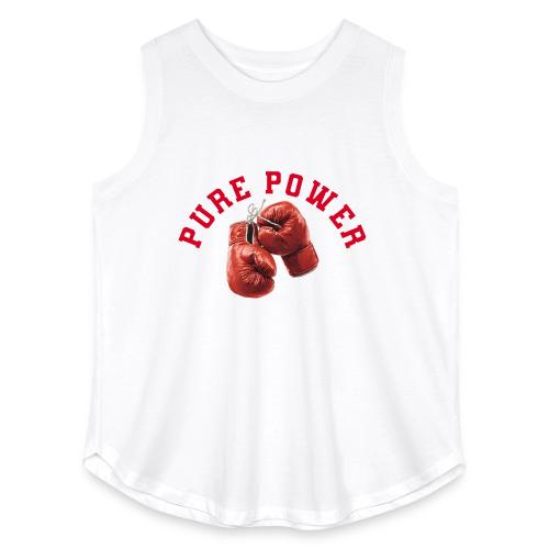Boxing: Pure Power Punch - Women's Curvy Relaxed Tank Top