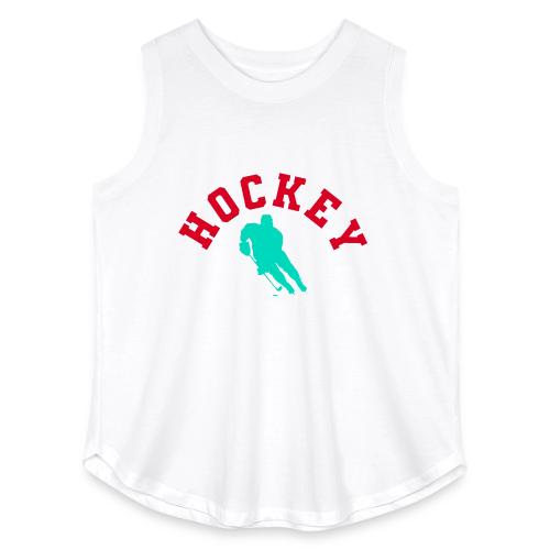 Hockey Player Silhouette - Women's Curvy Relaxed Tank Top