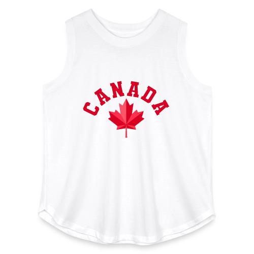 Canada with maple leaf - Women's Curvy Relaxed Tank Top