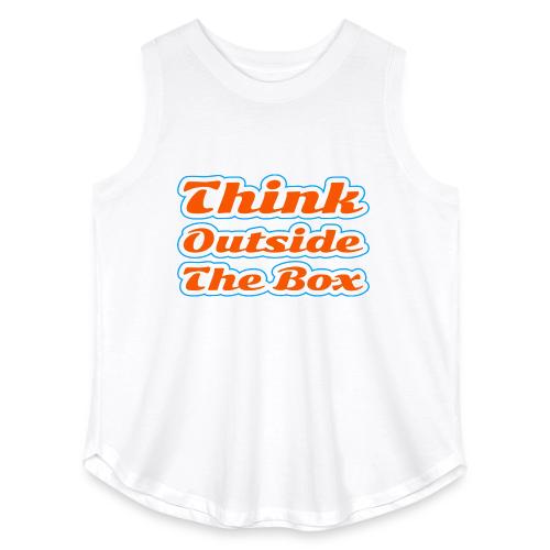 Think Outside the Box — Creative Mindset Script - Women's Curvy Relaxed Tank Top