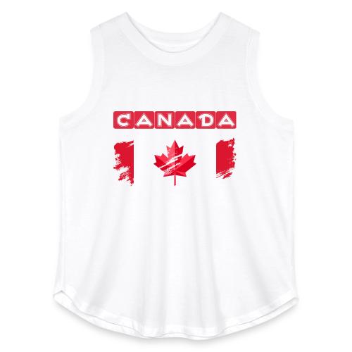 Canada, Inspired by the Canadian flag - Women's Curvy Relaxed Tank Top