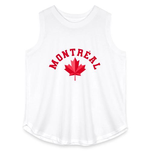 Montréal with maple leaf - Women's Curvy Relaxed Tank Top
