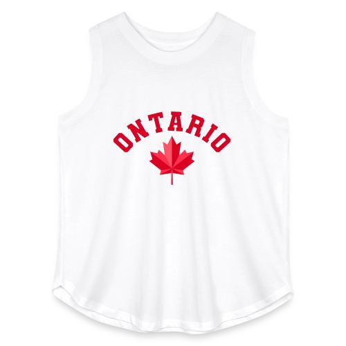 Ontario with maple leaf - Women's Curvy Relaxed Tank Top