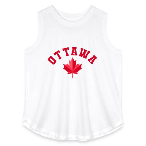 Ottawa with maple leaf - Women's Curvy Relaxed Tank Top