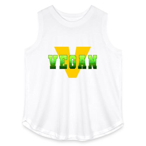 Vegan Energy V - Women's Curvy Relaxed Tank Top