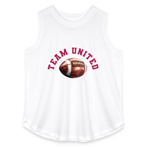 Team United American Football Design - Women's Curvy Relaxed Tank Top