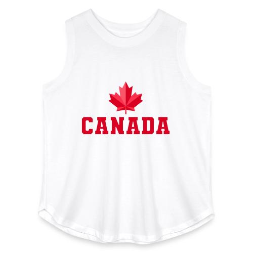Canada with a maple leaf - Women's Curvy Relaxed Tank Top