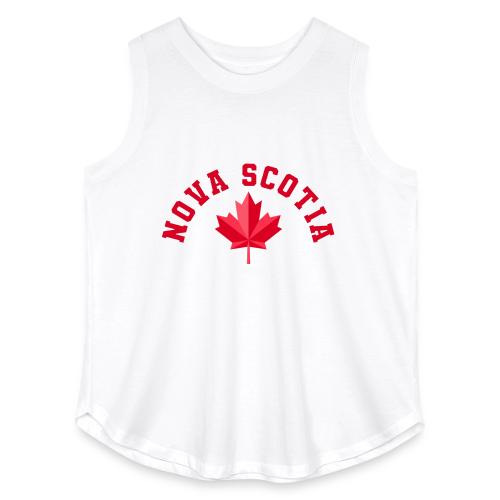 Nova Scotia with maple leaf - Women's Curvy Relaxed Tank Top