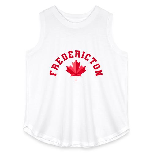 Fredericton with maple leaf - Women's Curvy Relaxed Tank Top
