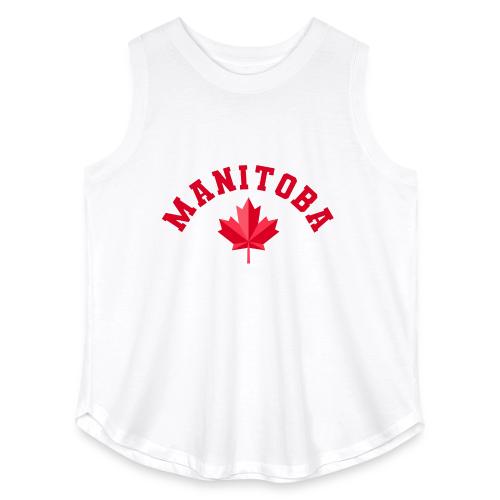 Manitoba with maple leaf - Women's Curvy Relaxed Tank Top