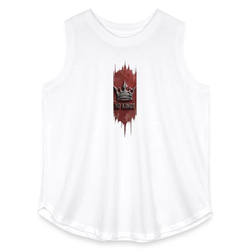 NO KINGS - Distressed Anarchy Crown - Women's Curvy Relaxed Tank Top