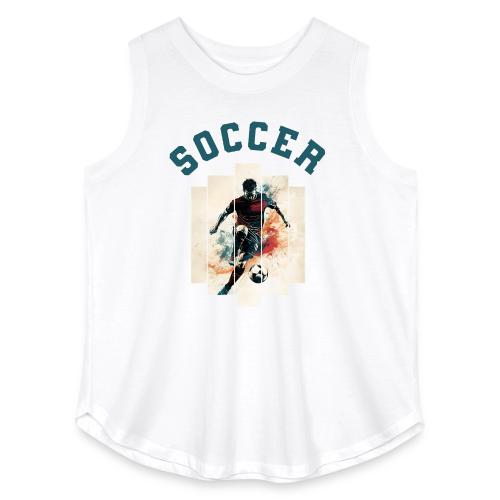 Soccer Mode On - Women's Curvy Relaxed Tank Top