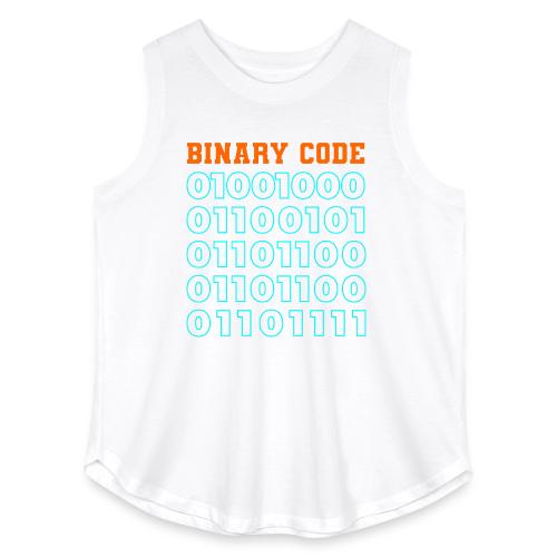 Say Hello in Binary code - Women's Curvy Relaxed Tank Top