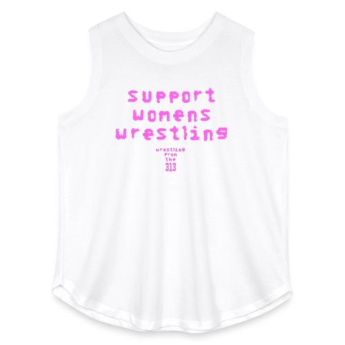 Support Womens Wrestling - Women's Curvy Relaxed Tank Top