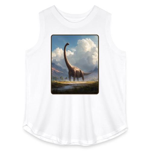 Brachiosaurus Valley Landscape Design - Women's Curvy Relaxed Tank Top
